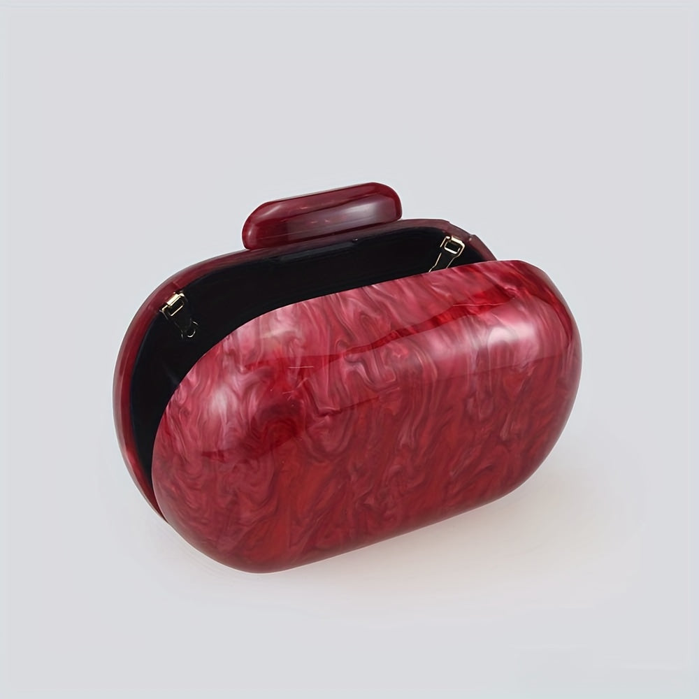 ZARÉLIA Oval Deniz Kabuğu Akrilik Çanta