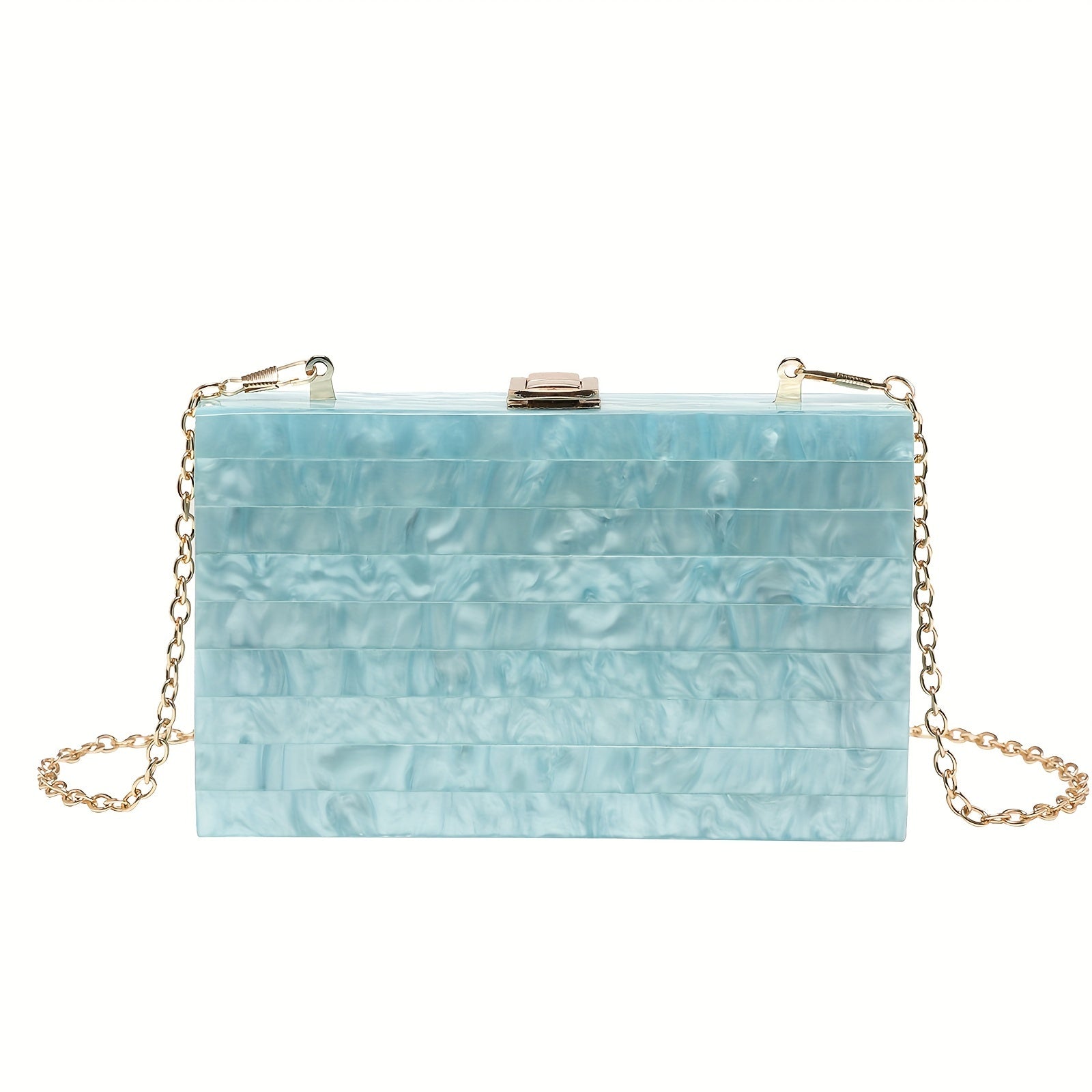 ZARÉLIA Lüks Mermer Desenli Akrilik Omuz ve El Çantası