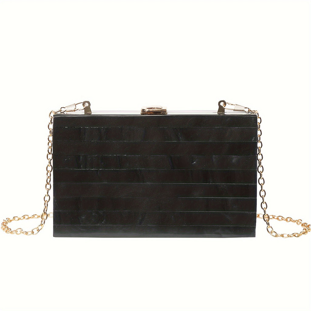 ZARÉLIA Lüks Mermer Desenli Akrilik Omuz ve El Çantası