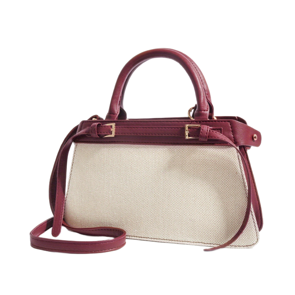 ZARÉLIA Lüks Tote Çanta - Beyaz Kırmızı Kadın Omuz Çantası