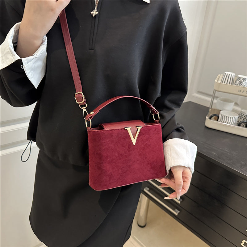 ZARÉLIA Kadınlar için Trend Süet El Çantası