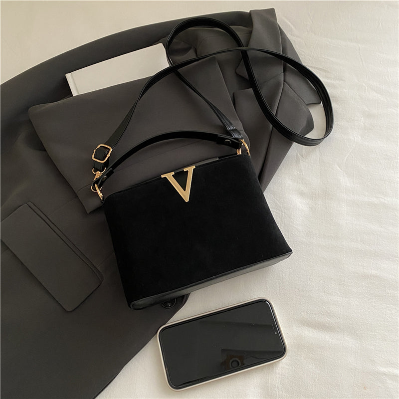 ZARÉLIA Kadınlar için Trend Süet El Çantası