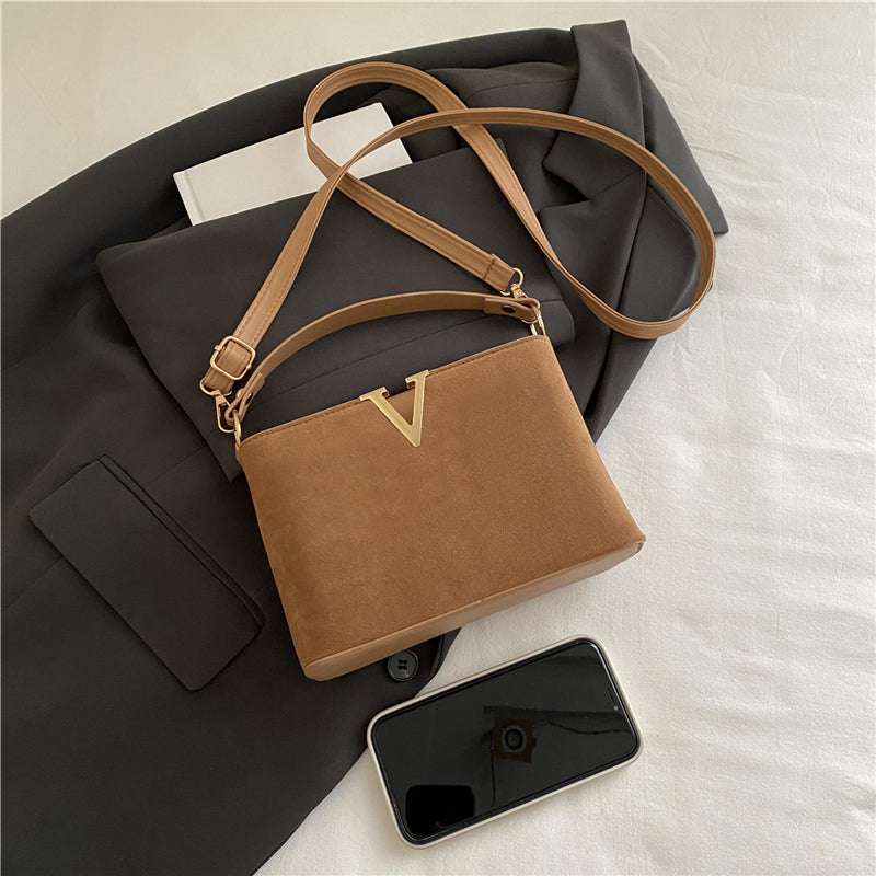 ZARÉLIA Kadınlar için Trend Süet El Çantası