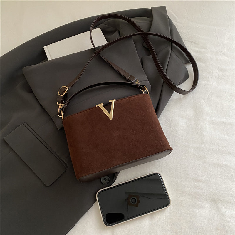 ZARÉLIA Kadınlar için Trend Süet El Çantası