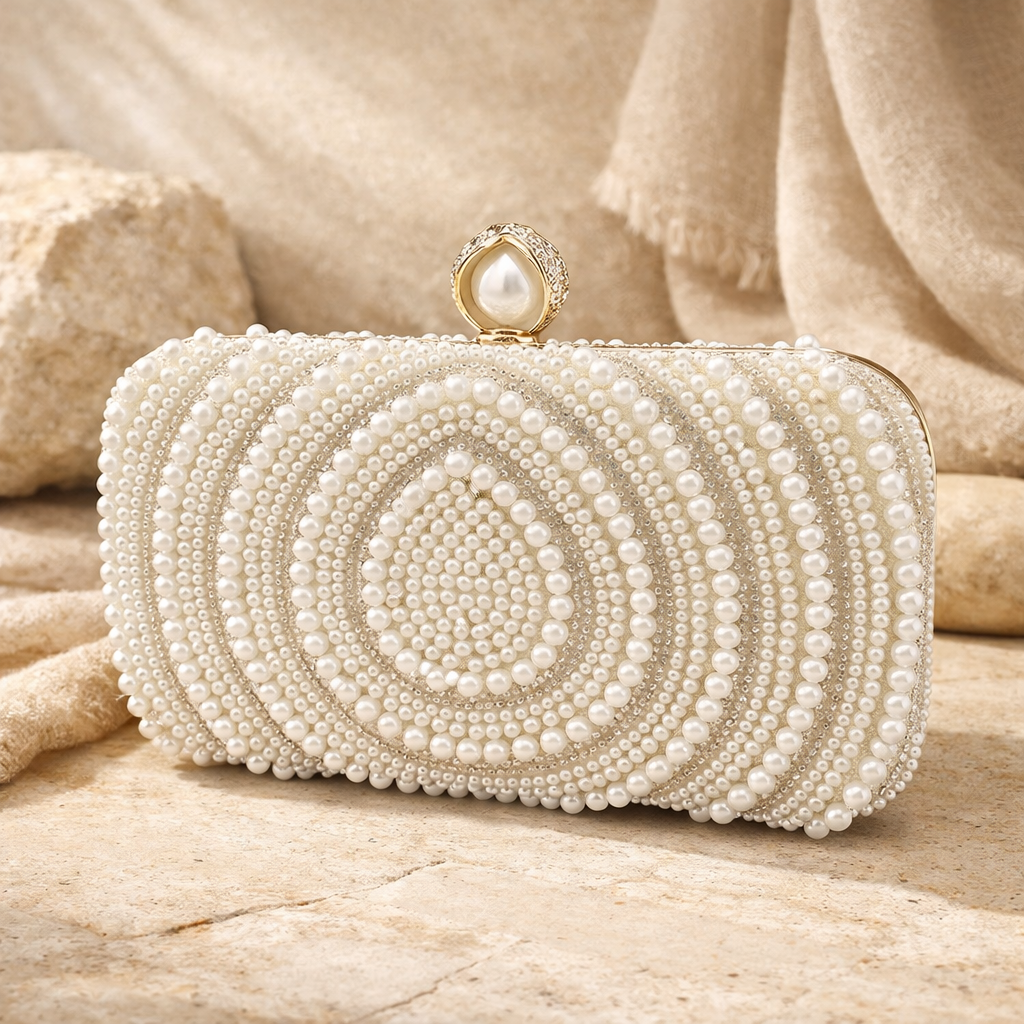 ZARÉLIA Kadınlar İçin El Yapımı - Süslü Clutch Çanta