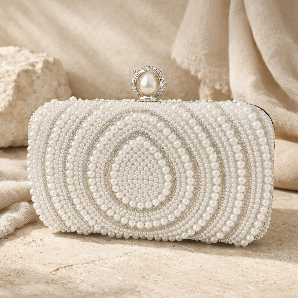 ZARÉLIA Kadınlar İçin El Yapımı - Süslü Clutch Çanta