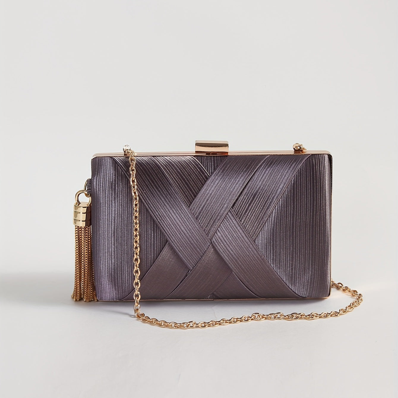 ZARÉLIA Şık Örgülü Gece Çantası - Lüks Abiye Clutch