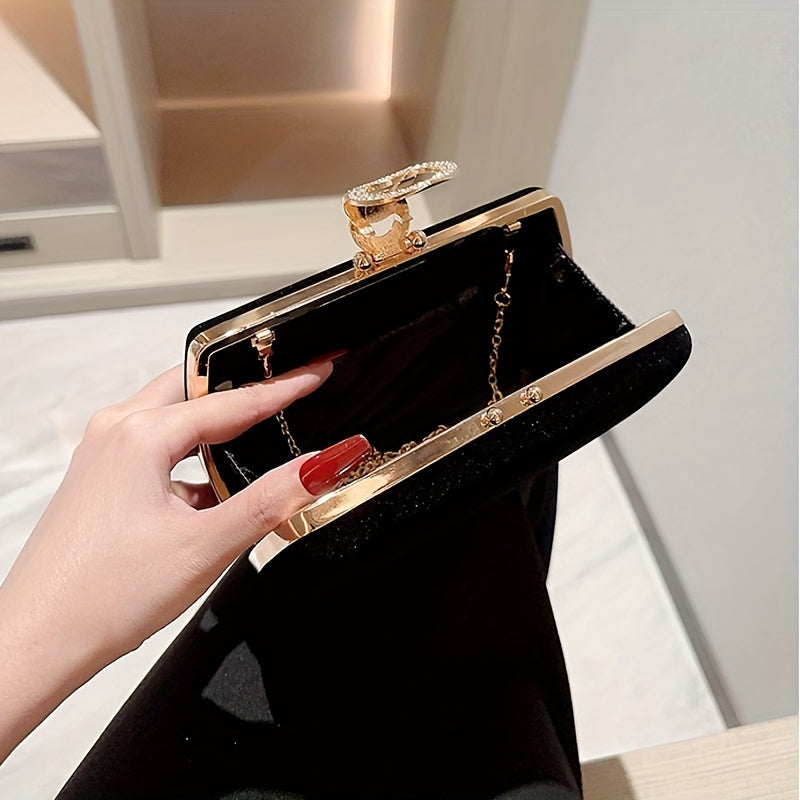 ZARÉLIA Taşlı Tokalı Abiye Çanta - Şık Kadın Çantası