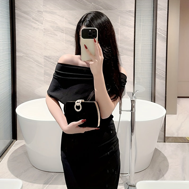 ZARÉLIA Taşlı Tokalı Abiye Çanta - Şık Kadın Çantası