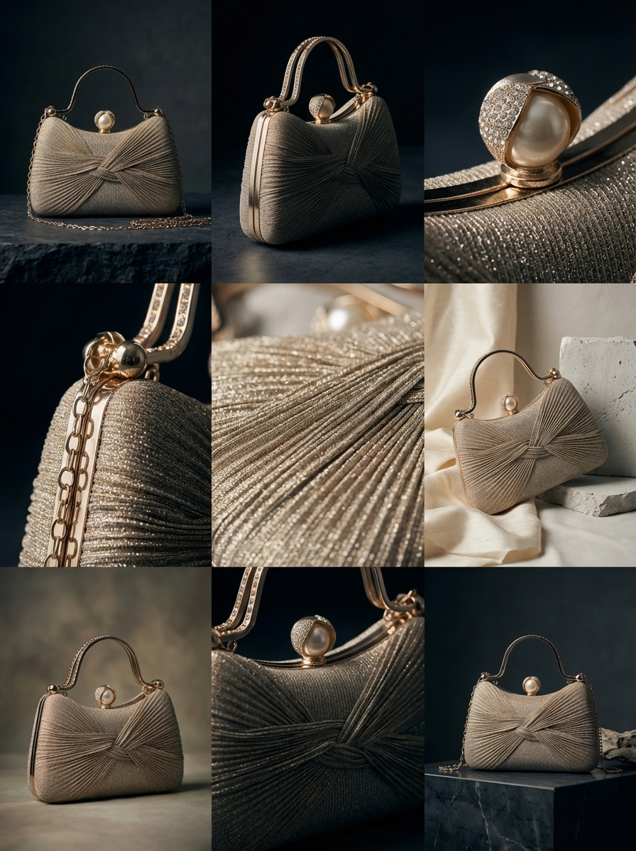 ZARÉLIA İnci Detaylı Gece Çantası - Lüks Abiye Clutch